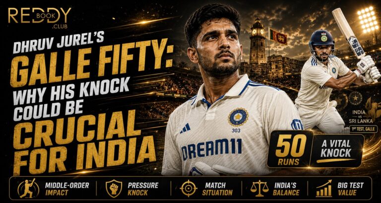 Dhruv Jurel’s Galle Fifty: Why His Knock Could Be Crucial for India