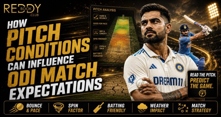 How Pitch Conditions Can Influence ODI Match Expectations
