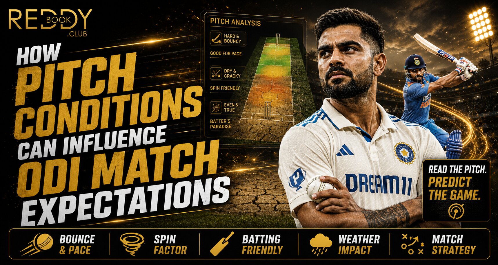 How Pitch Conditions Can Influence ODI Match Expectations