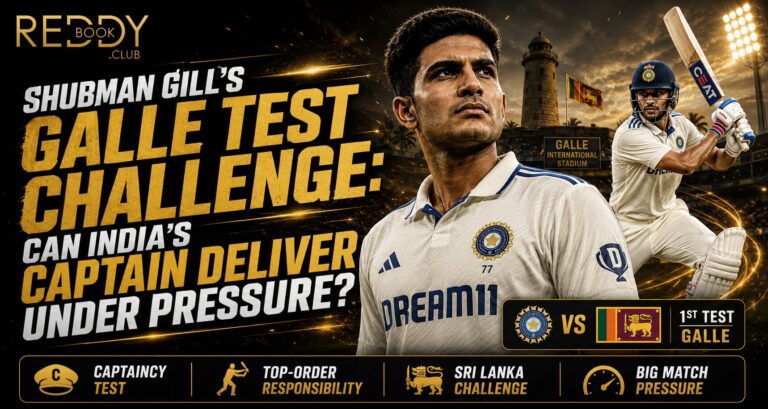 Shubman Gill's Galle Test Challenge: Can India's Captain Deliver Under Pressure?