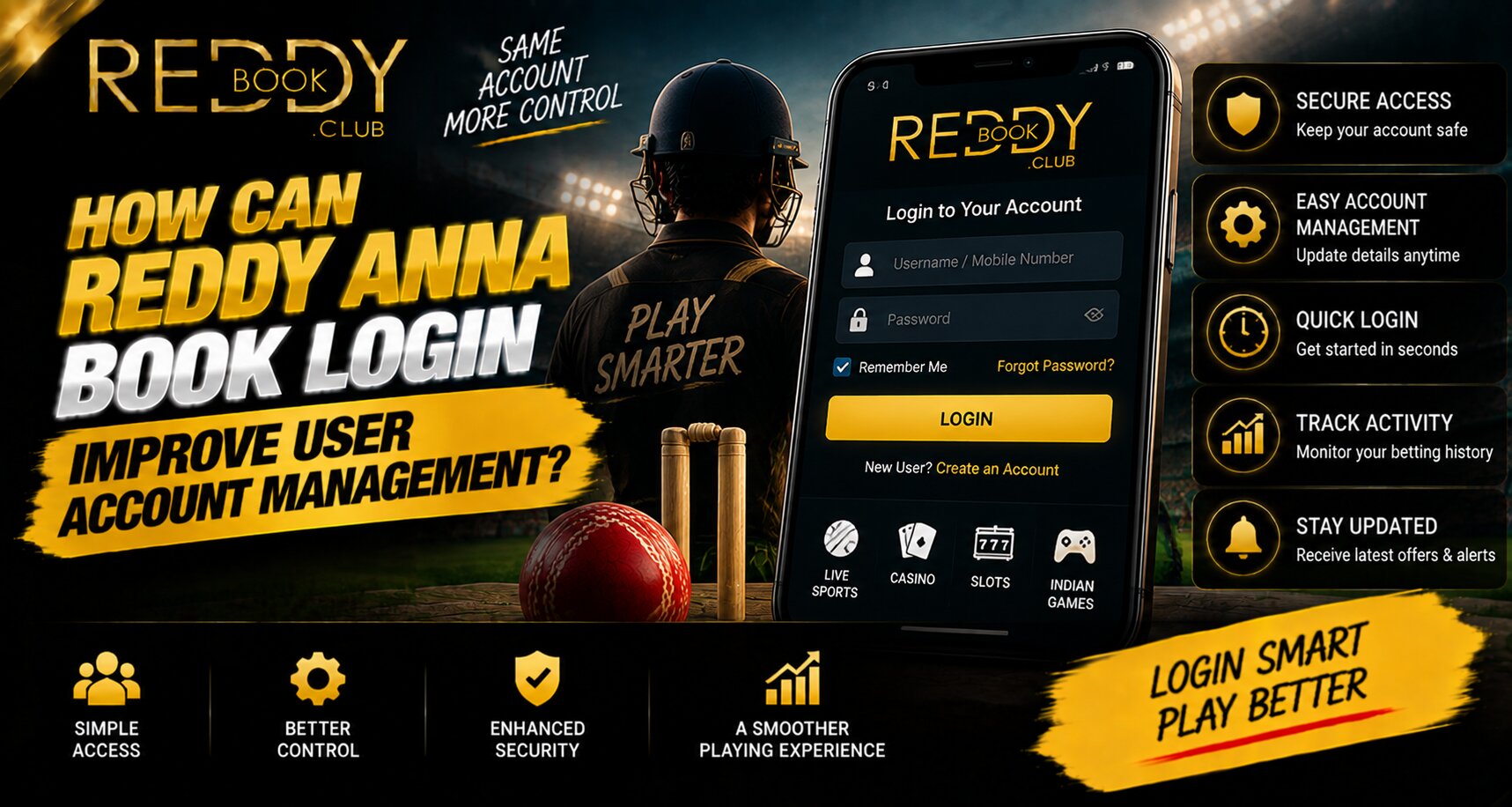 How Can Reddy Anna Book Login Improve User Account Management?